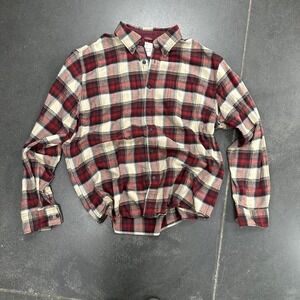 weatherproof Red and cream plaid flannel shirt
